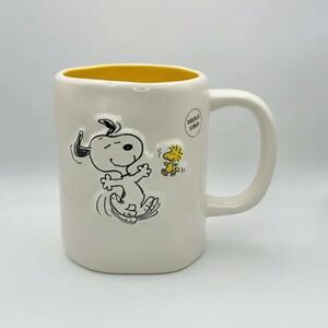 Peanuts x Rae Dunn Snoopy Woodstock Best Friends Mug New